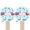 Dolphins Wooden 6" Food Pick - Round - Double Sided - Front & Back