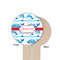 Dolphins Wooden 6" Food Pick - Round - Single Sided - Front & Back