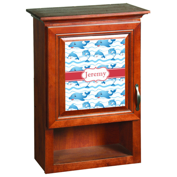 Dolphins Wooden Cabinet Decal (Medium)
