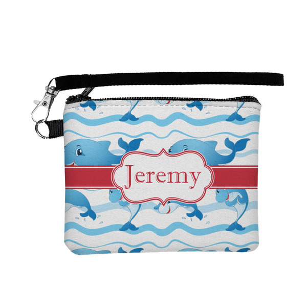 Custom Dolphins Wristlet ID Case w/ Name or Text
