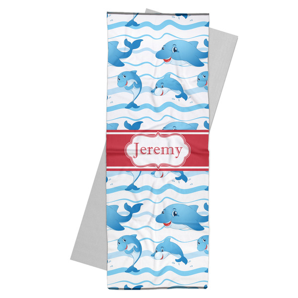Custom Dolphins Yoga Mat Towel (Personalized)