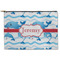 Dolphins Zipper Pouch - Large - 12.5"x8.5" (Personalized)