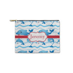 Dolphins Zipper Pouch - Small - 8.5"x6" (Personalized)