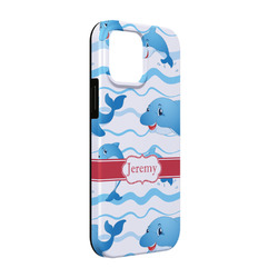 Dolphins iPhone Case - Rubber Lined - iPhone 13 Pro (Personalized)