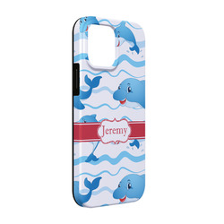 Dolphins iPhone Case - Rubber Lined - iPhone 13 (Personalized)