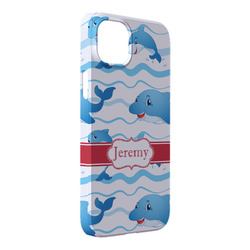 Dolphins iPhone Case - Plastic - iPhone 14 Pro Max (Personalized)