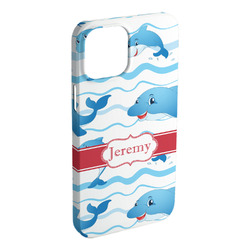Dolphins iPhone Case - Plastic - iPhone 15 Plus (Personalized)