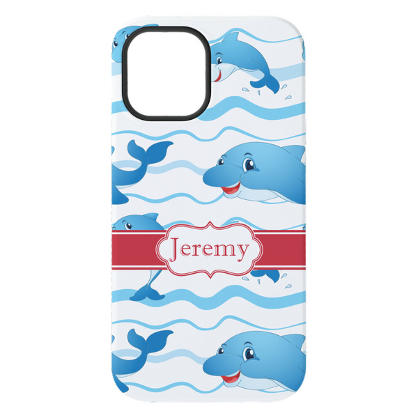 Dolphins iPhone 15 Plus Tough Case - Back