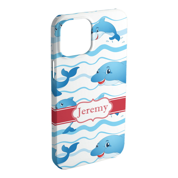 Custom Dolphins iPhone Case - Plastic - iPhone 15 Pro Max (Personalized)