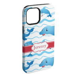 Dolphins iPhone Case - Rubber Lined (Personalized)