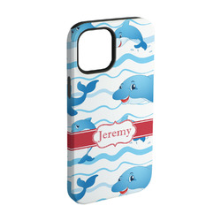 Dolphins iPhone Case - Rubber Lined - iPhone 15 Pro (Personalized)