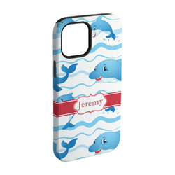 Dolphins iPhone Case - Rubber Lined - iPhone 15 (Personalized)