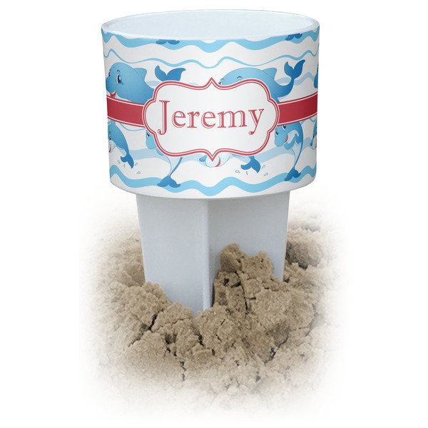 Custom Dolphins Beach Spiker Drink Holder (Personalized)