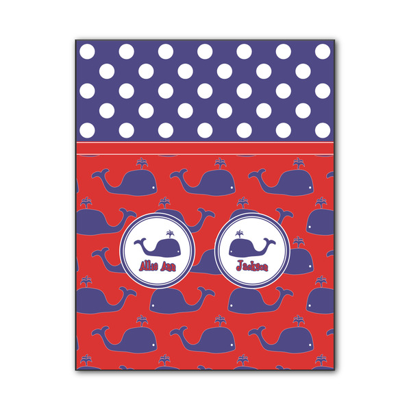Custom Whale Wood Print - 11x14 (Personalized)
