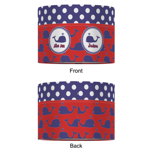 Whale 12" Drum Lampshade - APPROVAL (Fabric)