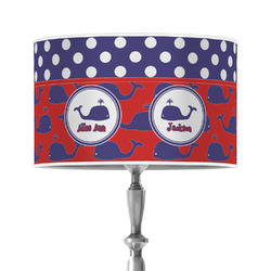 Whale 12" Drum Lamp Shade - Poly-film (Personalized)