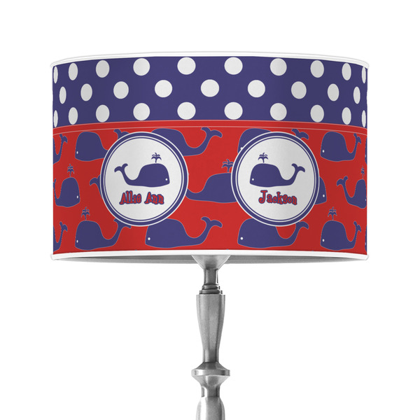 Custom Whale 12" Drum Lamp Shade - Poly-film (Personalized)