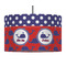 Whale 12" Drum Pendant Lamp - Fabric (Personalized)