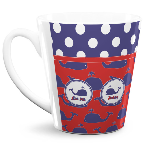 Custom Whale 12 Oz Latte Mug (Personalized)