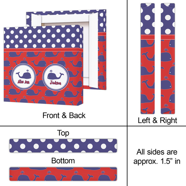 Whale 12x12 - Canvas Print - Approval