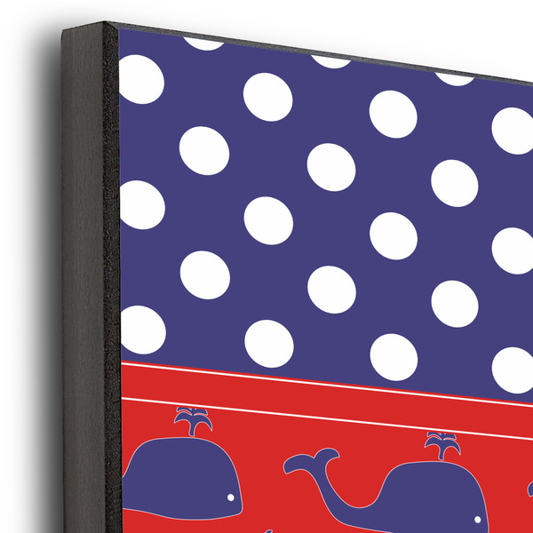 Whale 12x12 Wood Print - Closeup