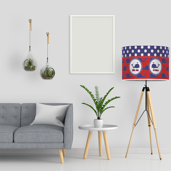 Whale 16" Drum Lampshade - LIFESTYLE