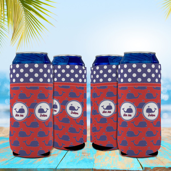 Whale 16oz Can Sleeve - Set of 4 - LIFESTYLE