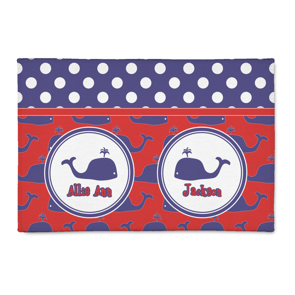 Custom Whale 2' x 3' Indoor Area Rug (Personalized)