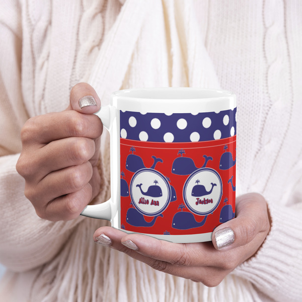 Whale 20oz Coffee Mug - LIFESTYLE