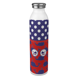Whale 20oz Stainless Steel Water Bottle - Full Print (Personalized)