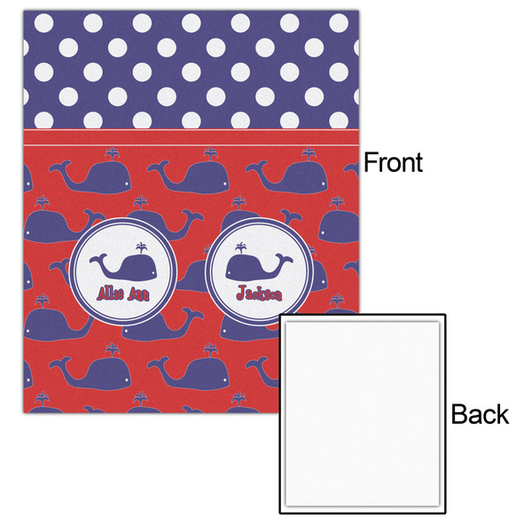 Whale 20x24 - Matte Poster - Front & Back