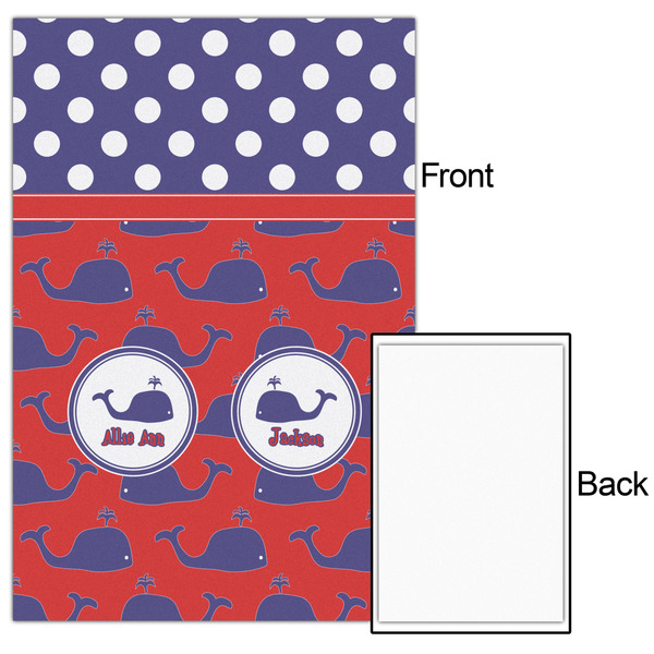 Whale 20x30 - Matte Poster - Front & Back