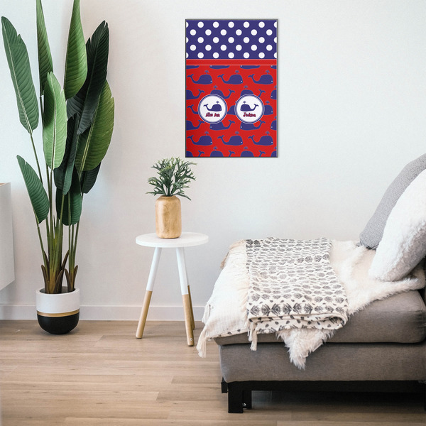 Whale 20x30 Wood Print - In Context