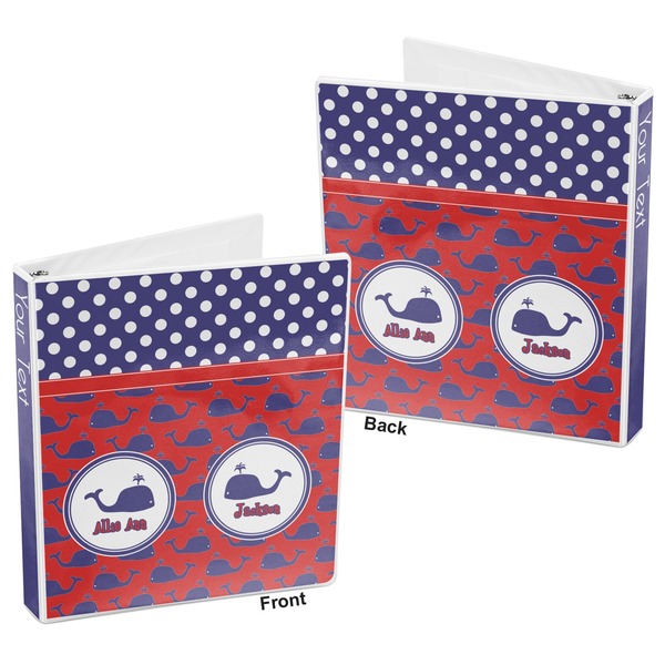 Whale 3-Ring Binder Front and Back