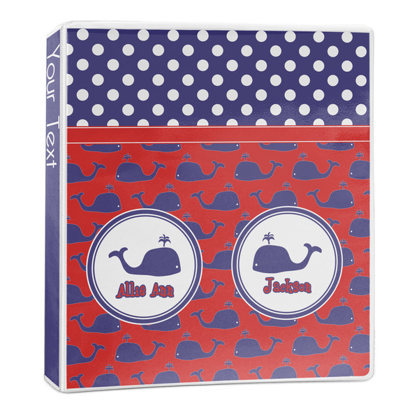 Custom Whale 3-Ring Binder - 1 inch (Personalized)