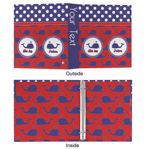 Whale 3 Ring Binders - Full Wrap - 1" - APPROVAL