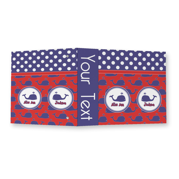 Whale 3 Ring Binders - Full Wrap - 2" - OPEN OUTSIDE