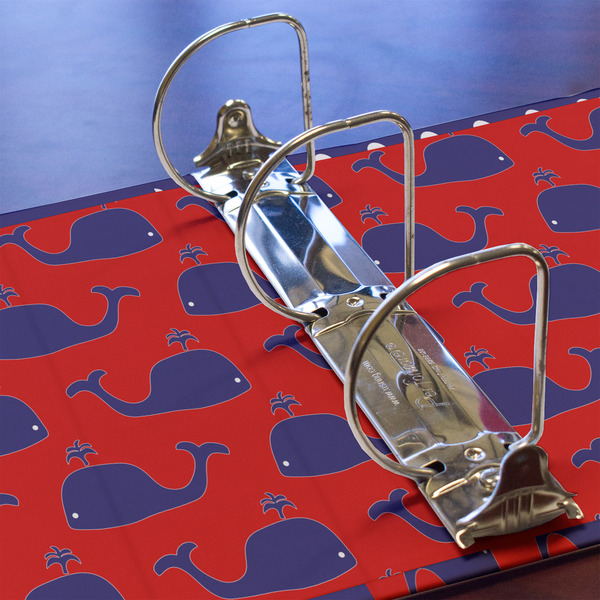 Whale 3 Ring Binders - Full Wrap - 3" - DETAIL