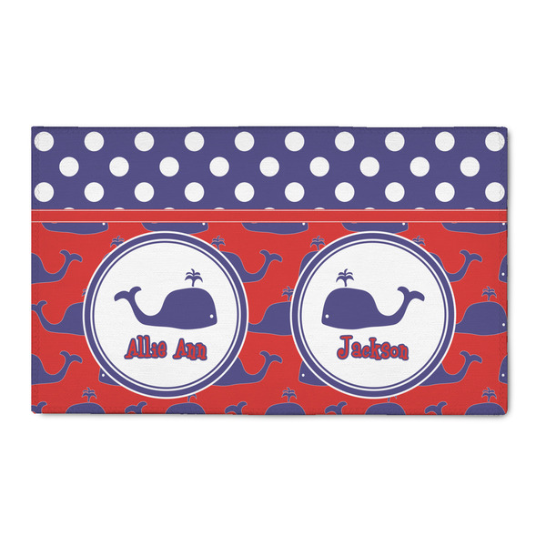 Custom Whale 3' x 5' Indoor Area Rug (Personalized)