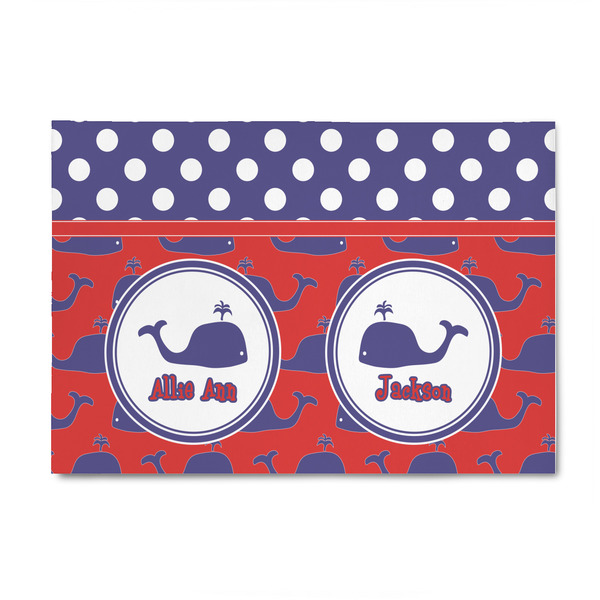 Custom Whale 4' x 6' Indoor Area Rug (Personalized)