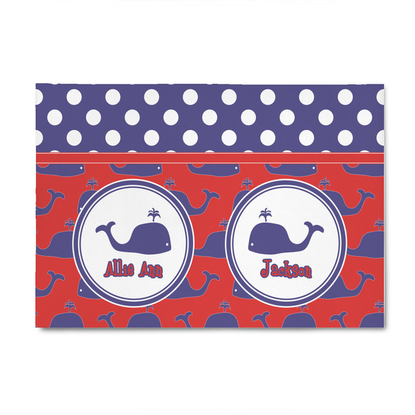 Custom Whale 4' x 6' Patio Rug (Personalized)