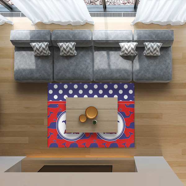 Whale 5'x7' Indoor Area Rugs - IN CONTEXT