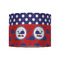 Whale 8" Drum Lampshade - FRONT (Fabric)