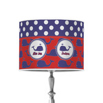 Whale 8" Drum Lamp Shade - Poly-film (Personalized)
