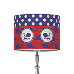 Whale 8" Drum Lamp Shade - Poly-film (Personalized)