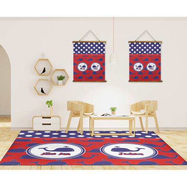 Whale 8'x10' Indoor Area Rugs - IN CONTEXT