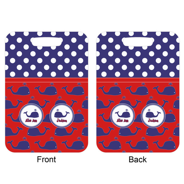 Whale Aluminum Luggage Tag (Front + Back)
