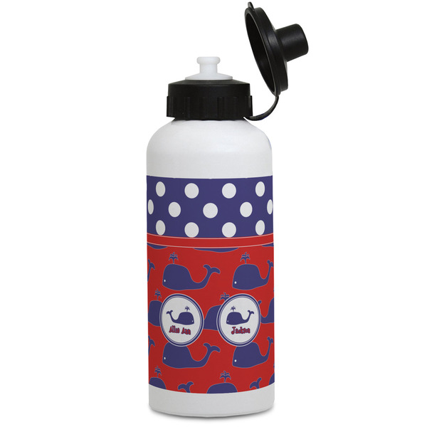 Custom Whale Water Bottles - Aluminum - 20 oz - White (Personalized)