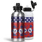 Whale Aluminum Water Bottles - MAIN (white &silver)