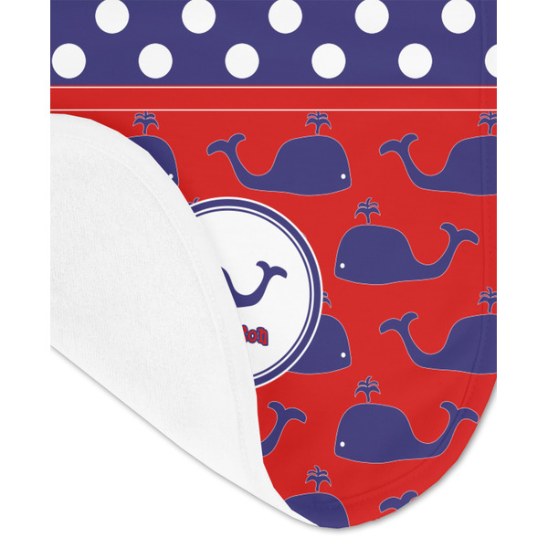 Whale Baby Bib - AFT detail